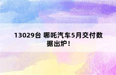 13029台 哪吒汽车5月交付数据出炉！